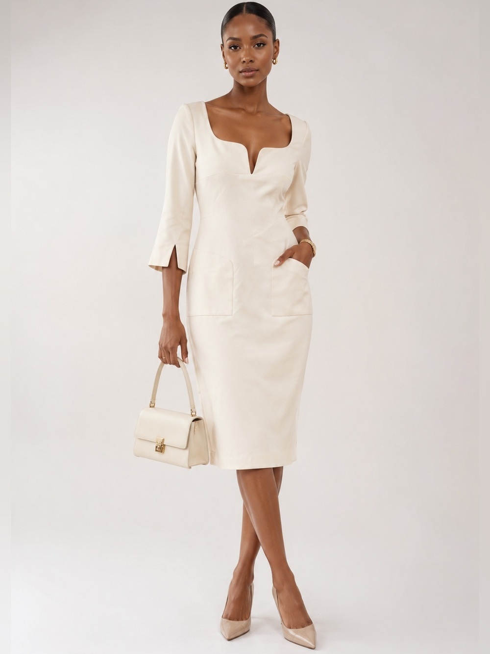 ALEXIS Sassari Cream Dress XS NWT $720 Designer Luxury